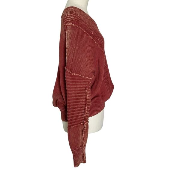 Sugarfox Designer Sweater Rust Womens Size Small - Picture 3 of 6